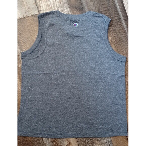 NWT Women's Champion Powerblend Muscle Tee in Heather Gray, Size Medium - Picture 4 of 6